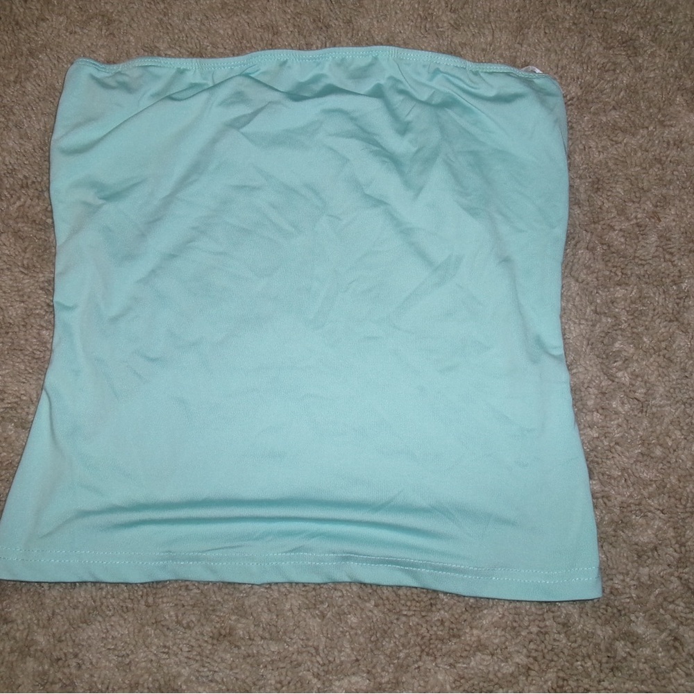 Teal SHEIN tube top